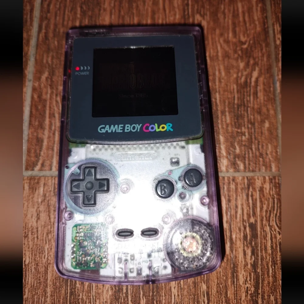 Nintendo Game Boy Color Handheld Console CGB-001 - Atomic Purple Super Mario Bro